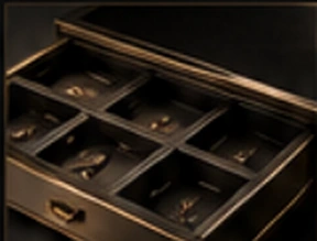 Luxury display drawer detail