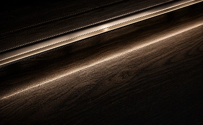 Architectural hardwood finish detail